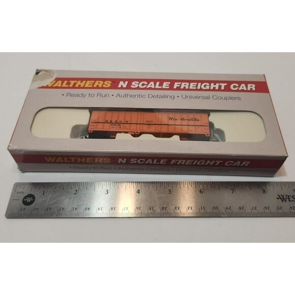 Walthers N Scale Freight Car Rio Grande American 50' Orange - Picture 8 of 9
